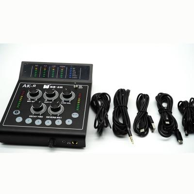 China Custom special sound effects sound card audio interface android usb with excellent sound switch AK-8 for sale