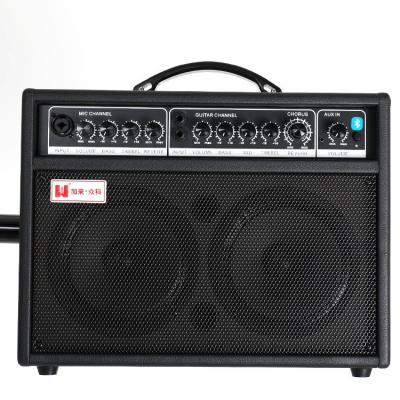 China 2021 High Quality Singing Practice Guitar and Control Sound Amplifier For Karaoke , Professional Guitar Amplifier 6.5inchx 2 110V-240V 24V/5A 5000ma NC; GUA for sale