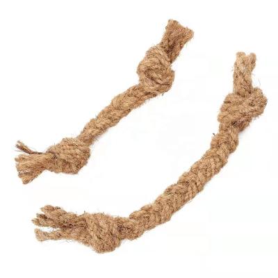 China Best Sustainable Products Coconut Brown Fiber Tennis Cotton Rope Pet Toy, Dog Toys Chew for sale