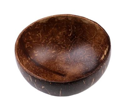 China Disposable environmental friendly tableware, retro tropical design, coconut shell bowl, used in food stores for sale