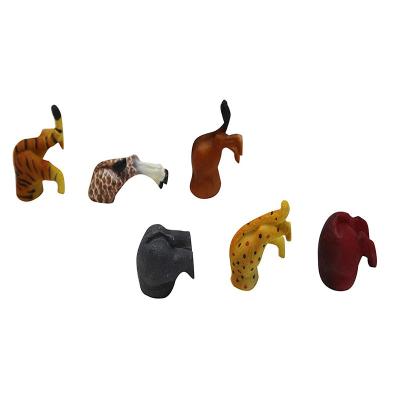 China Resin 3D Butt Animal Europe Mini Safari Magnetics Shopping Online Fridge Magnet for sale