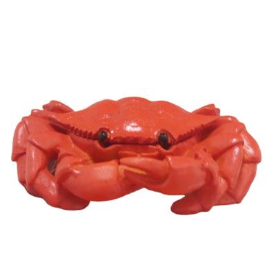 China Custom Europe Resin Ashtray Crab Figurines With Lid Ashtrays Resin Opens Indoor And Outdoor Table Decor for sale