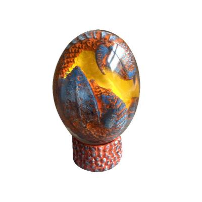 China Europe Decoration Resin Crafts Desktop Dinosaur Eggs Lava Dragon Egg Resin Ornaments for sale