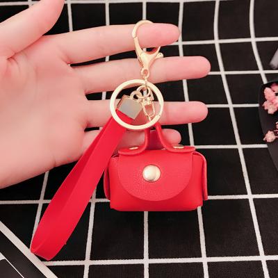 China PU Leather Customizable Leather Keychains With Coin Purse Wallet for sale