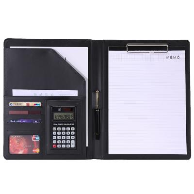 China Hot Selling PU Notebook A4 Premium Business Leather Folder for sale