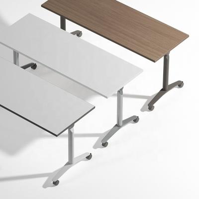 China WEWORTH OEM Folding High Quality Modular Foldable Desk Training Table Conference Meeting Desk Foldable Design for sale