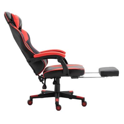 China WEWORTH OEM Office Gaming Red-Pink Adjustable Massage Chair High Back Racing Computer Gaming Chair (Height) for sale