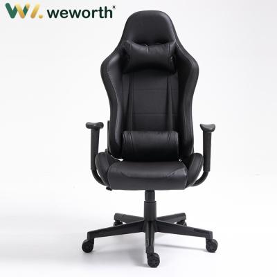 China (Size) Weworth OEM Gamer Chair LED Light Runner RGB Adjustable Back Leather Gaming Computer Chair High for sale