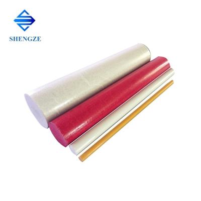 China FRP Pultruded Profile Fiberglass Flexible Solid Round Rod GRP Pole Stick for Building Material for sale