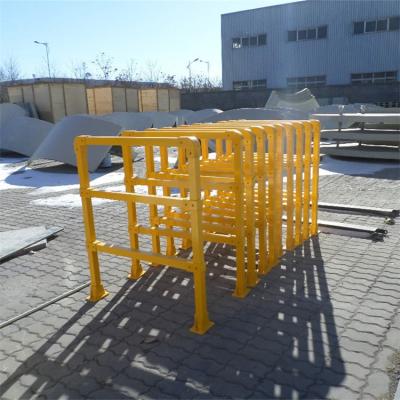 China FRP GRP Fiberglass Guardrail Handrail Fence Post for sale