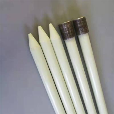 China Tapered End Solid GRP Gfrp FRP Fiberglass Tubes/Rods Pole Anchor Pin for sale