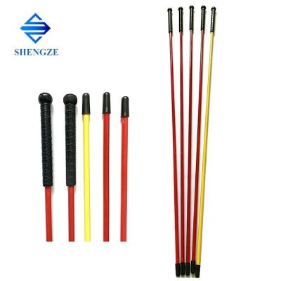 China Flexible FRP Fiberglass Walking Stick Cattle Stick Fiberglass Stick with Handle for sale