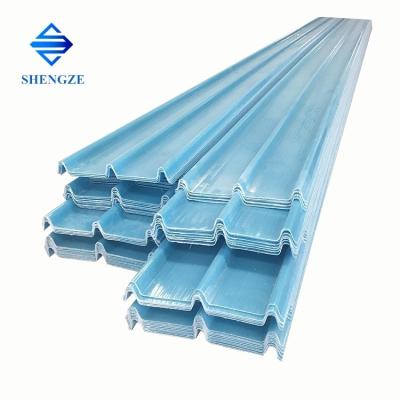 China FRP Glass Fiber Reinforced Polymer Corrugated Roofing Panel FRP Roof Sheet GRP Skylight Fiberglass Roofing Tile for sale