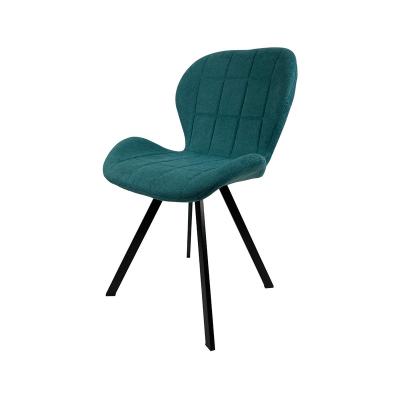 China Best Selling Restaurant Convertible Chairs Seat Fabric And Metal Leg Upholstered Dining Chair Wedding Modern for sale