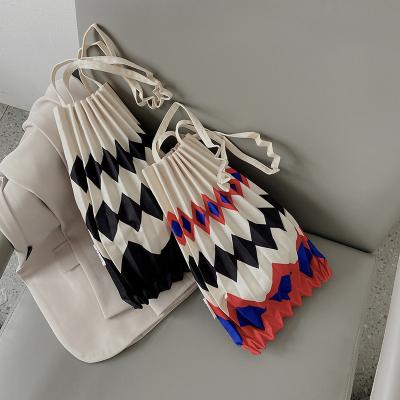 China Fashion Japanese Fashion Shoulder Soft Pleated Shopping Bag for sale