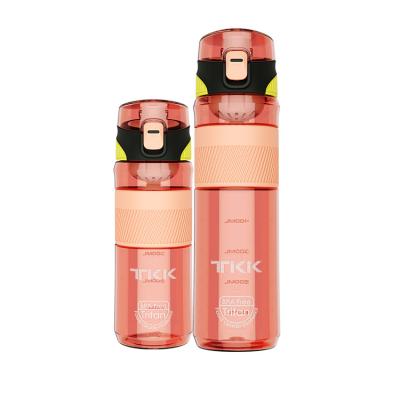 China Stocked custom wholesale custom pink color 500ml 650ml motivational sport water bottle from TKK made in china for sale