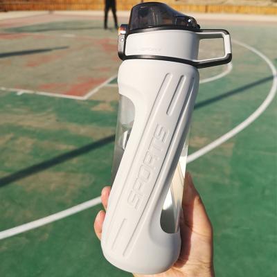 China New Design 500ml China Manufacturer Custom Glass Sport Water Stocked Drinking Bottle For Running for sale