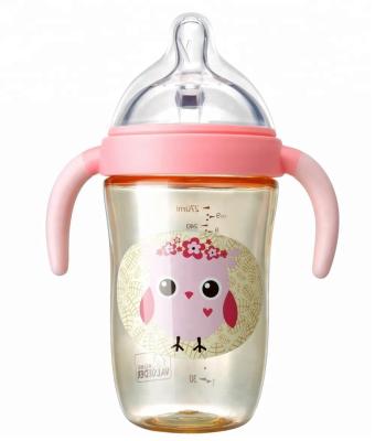 China Factory wholesale custom eco friendly 180ml 270ml bpa free logo free ppsu newborn feeding bottle for sale