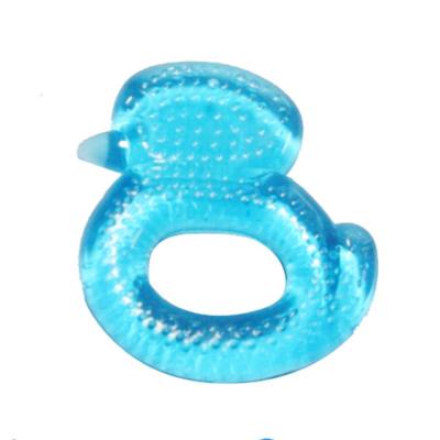 China Soft Toy Safety 100% Food Grade BPA Free Differ Shape Funny EVA+Water Silicone Baby Teether for sale