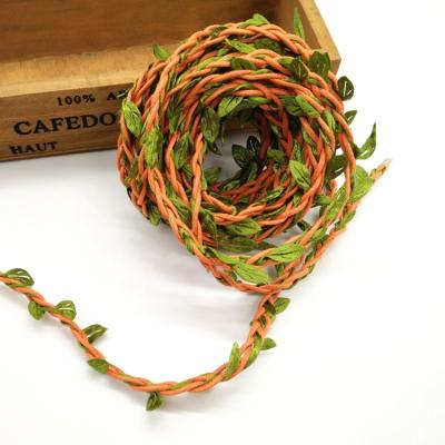 China ZM015 5mm DIY Handmade Jute Wrapping Rope Burlap Ribbon DIY Leaf Rope Natural Craft Vintage for Wedding Party Flowers Home Decoration for sale