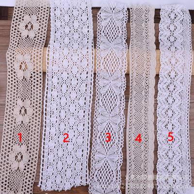 China C090 Hot Sale High Quality Water Soluble Cotton Lace Garment Lace Crochet Trimming for sale