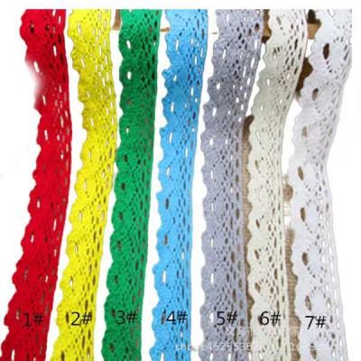 China 2021 Hot Sale Cotton Lace Garment Lace High Quality Crochet Ribbon Handmade Trimming C110 for sale