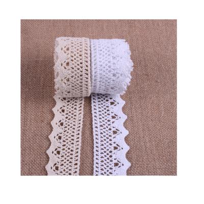 China 2021 hot sale water soluble lace fabric high quality cotton lace garment lace crochet trimming C136 for sale