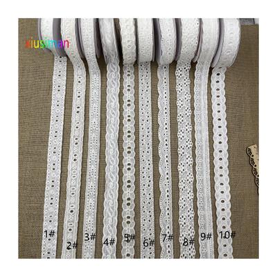 China Viable Flowers Embroidery 3d Lace Bridal Hi-Quality 100% Cotton Lace Accessory E008 for sale