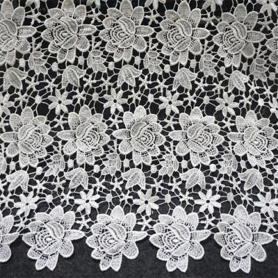 China Viable Delicate Lace Fabric Evening Dress Lace Fabric White Lace Fabric RYZX053 for sale