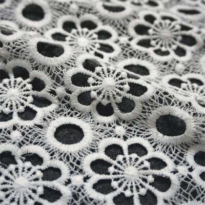 China Viable Delicate Lace Fabric Evening Dress Lace Fabric White Lace Fabric RYZX049 for sale