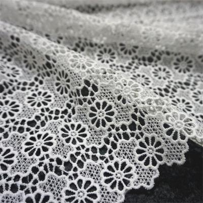 China Viable Delicate Lace Fabric Evening Dress Lace Fabric White Lace Fabric RYZX047 for sale