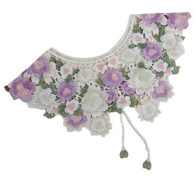 China The Other LYS007 Flower Embroidered Dickey Fake Collar for sale