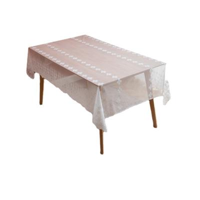 China T008 durable European fabric tablecloth, wholesale rectangular lace tablecloth coffee table tablecloth for sale