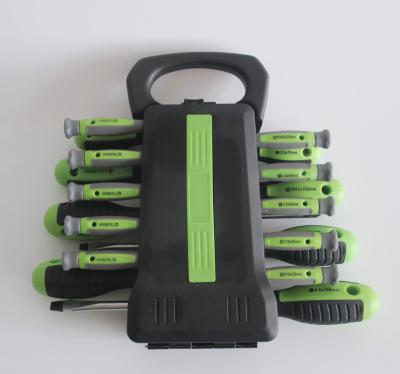 China 16pc Plastic Multi Function Screwdriver Set Hand Tool Household Tools Screwdriver Set for sale