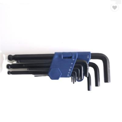 China Factory Wholesale Price Chrome Vanadium Steel Stainless Affordable Unique Black Standard Internal Hex Wrench for sale