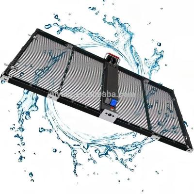 China Outdoor Waterproof High Definition Light-transmitting Curtain Wall Window Ice Screen Outdoor/Indoor Transparent LED Display for sale