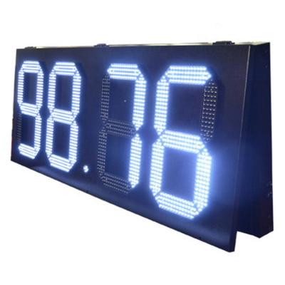 China Outdoor red led digital number display price 12inch waterproof cost effective gas price sign led gas price sign display for sale