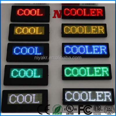 China Professional ANIMATION supplier LANPAI led badge maker,LANPAI led name tag supplier for sale