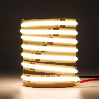 China Flexible Led Light 24V Residential/Commercial/Retail/Hospitality/Landscape Cob High Density Smart Accessible 504Leds Strip for sale