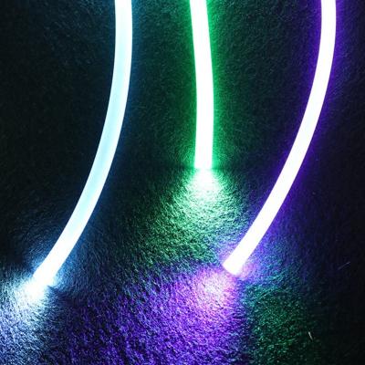 China Car Ambient Ambient Atmosphere Light 4mm Car LED Strip Light 4mm EL Interior Decorative Wire Strip PU TPU Flexible Auto Flexible Led Car for sale