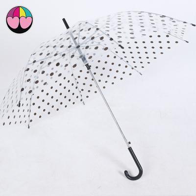 China Logo Print Umbrella Transparent Umbrella CLASSIC with Digital Print Clear Umbrella Logo made to order for sale