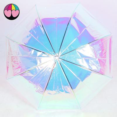 China New Arrival CLASSIC Color Changing Transparent Laser Umbrella Fashion High Quality Design for sale