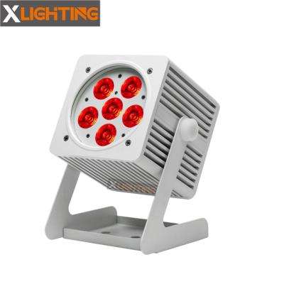 China Waterproof Garden IP65 6x18W RGBWA 6in1 Battery UV Wireless Led Par Light for sale