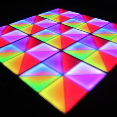 China Wedding Nightclub Show DJ Nightclub Rainbow 60 Pcs RGB 3in1 Wireless Wedding Show LED Dance Floor for sale