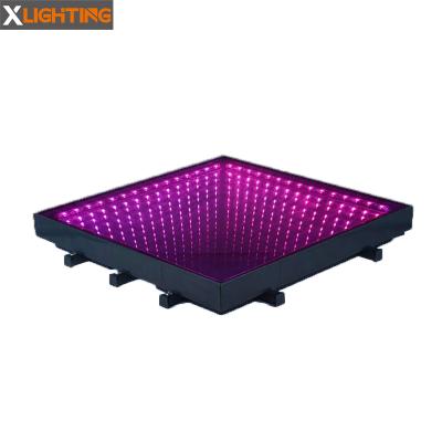 China Hotel Nightclub Party Magic 3D China Show Led Dance Floor Light Glitter Starlit Dance Floor For Party Events for sale