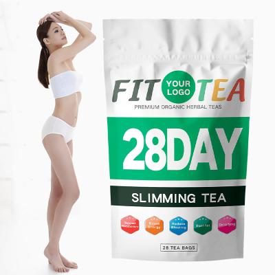 China Low Fat Weight Loss Quickly 28 Days Private Label Herb Nature Herbal Flat Tummy Lean Organic Womb Detox Slim Tea for sale