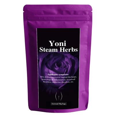 China Yoni Steaming Herb 50g/100g Bags Vaginal Natural SPA Vaginal Steam Private Label Yoni Steaming Herb for Women Health for sale