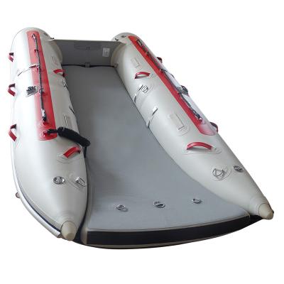 China PVC ComaxMarine OEM/ODM Catamaran Catamaran CE PVC Fishing 2 Person Speed ​​Inflatable Boat 330cm for sale