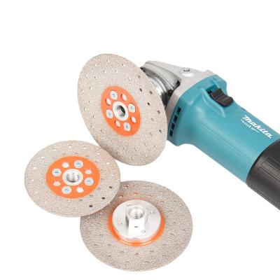 China M10 M14 125mm 100mm Diamond Grinding Wheel Aluminum Vacuum Welded Concrete Grinding Wheels for sale