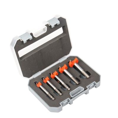 China 5PCS/SET 15-35mm Drilling Woodworking Tools Drill Bit Hole Saw Kit Hard Alloy Forstner Drill DIY Cutting Opener Tools for sale